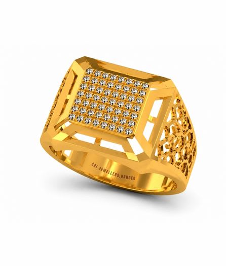 Royal Mosaic Gold Ring view 2