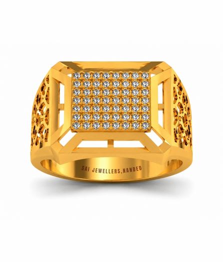 Royal Mosaic Gold Ring view 3