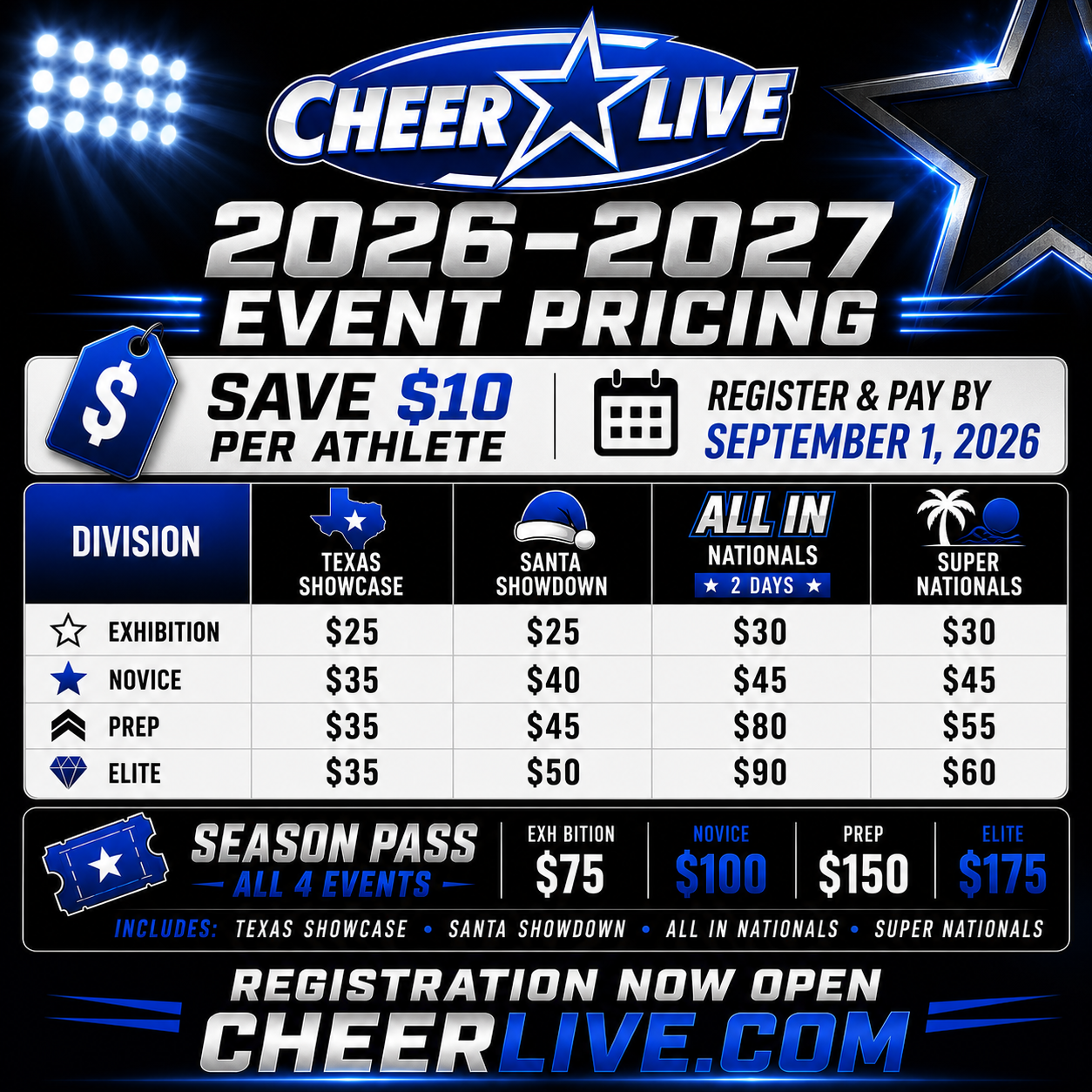 CheerLive Event Banner