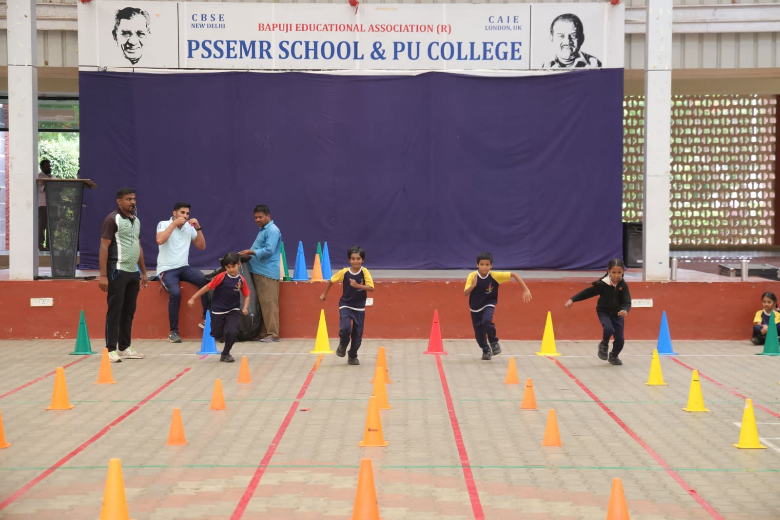 Inter-House Zig Zag Race and Balloon Bursting Competition for CBSE Boys and Girls (Classes I–II)