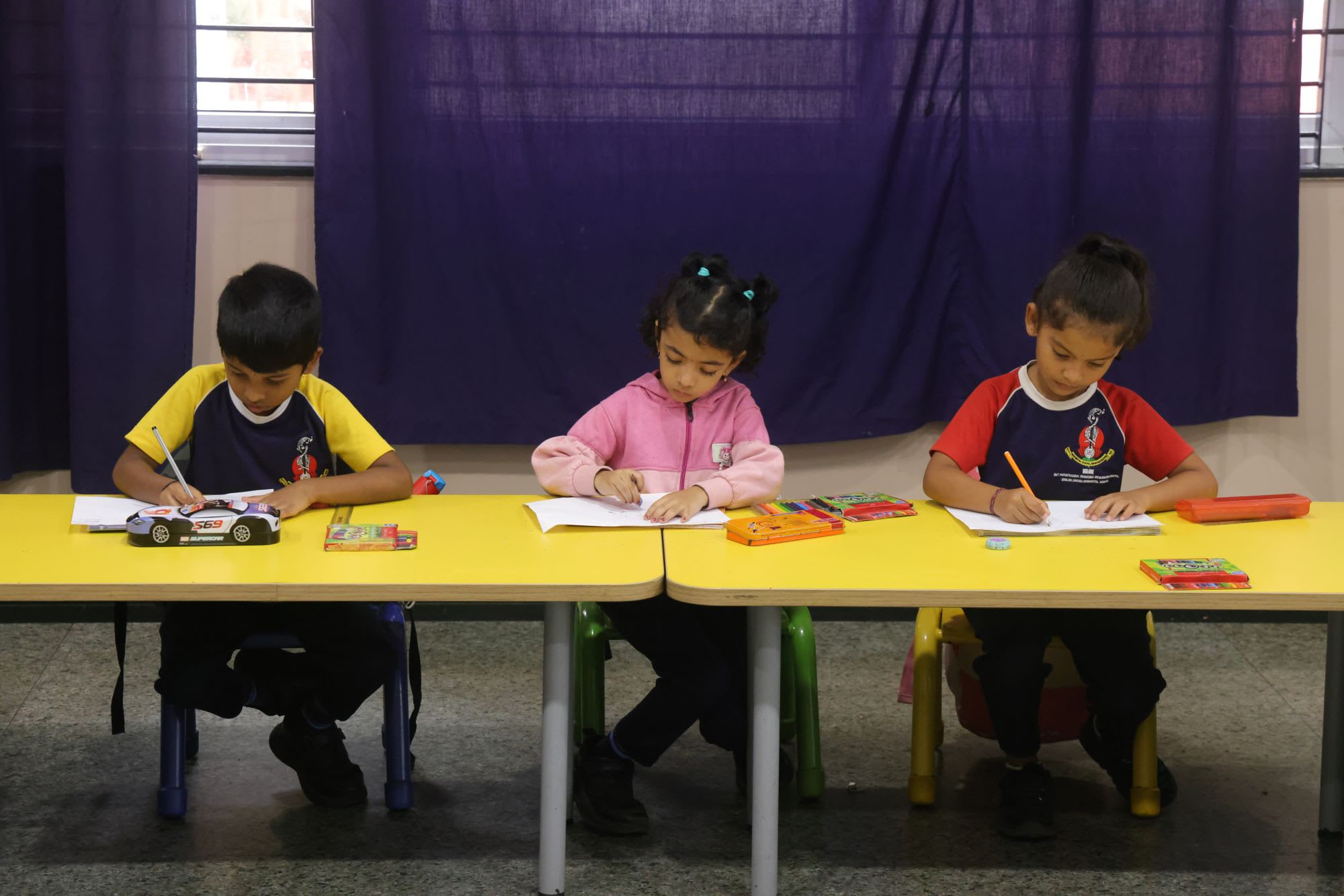 Inter-House Cartoon Art Competition for Classes I & II