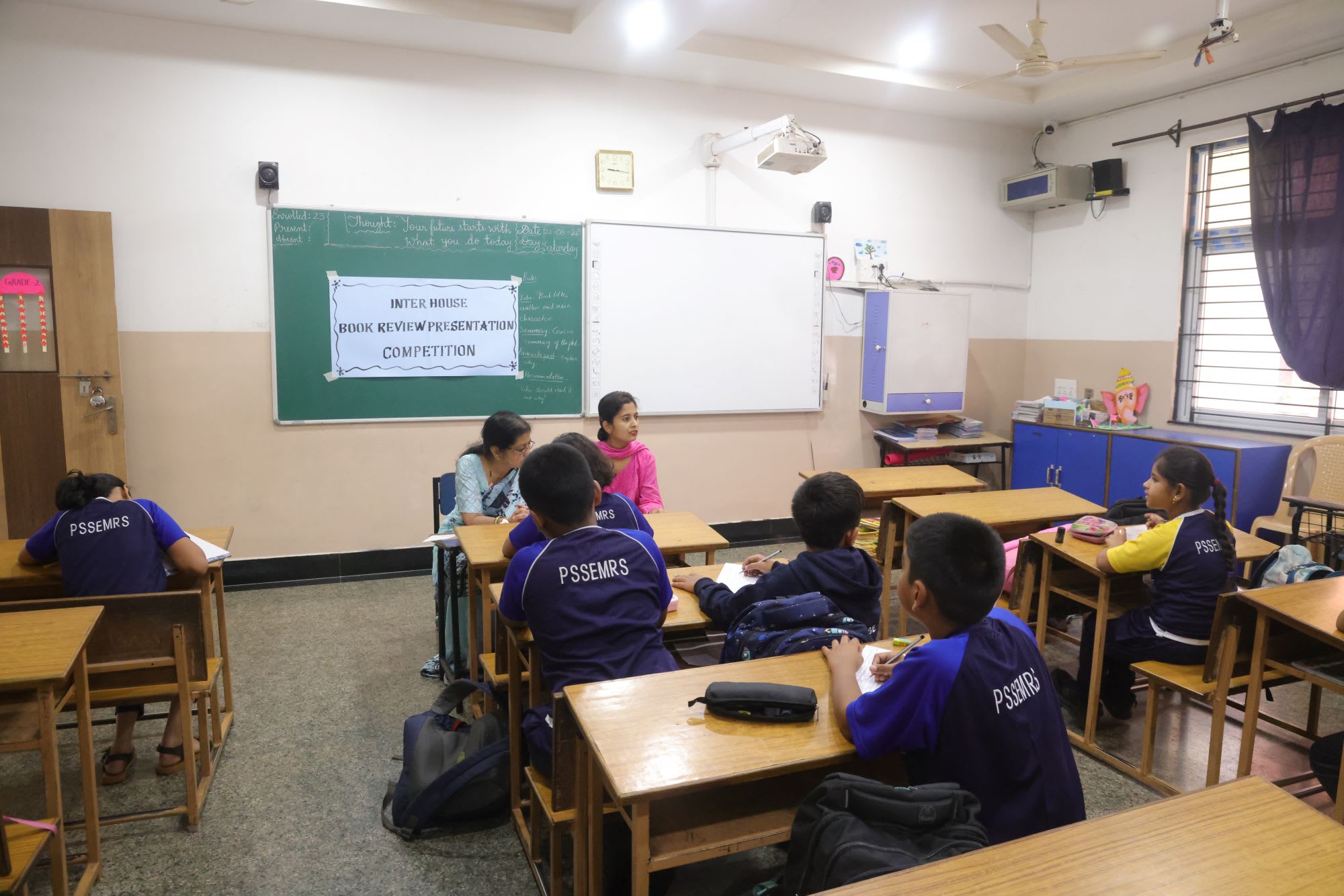 Inter-House Book Review Presentation for Classes III to V