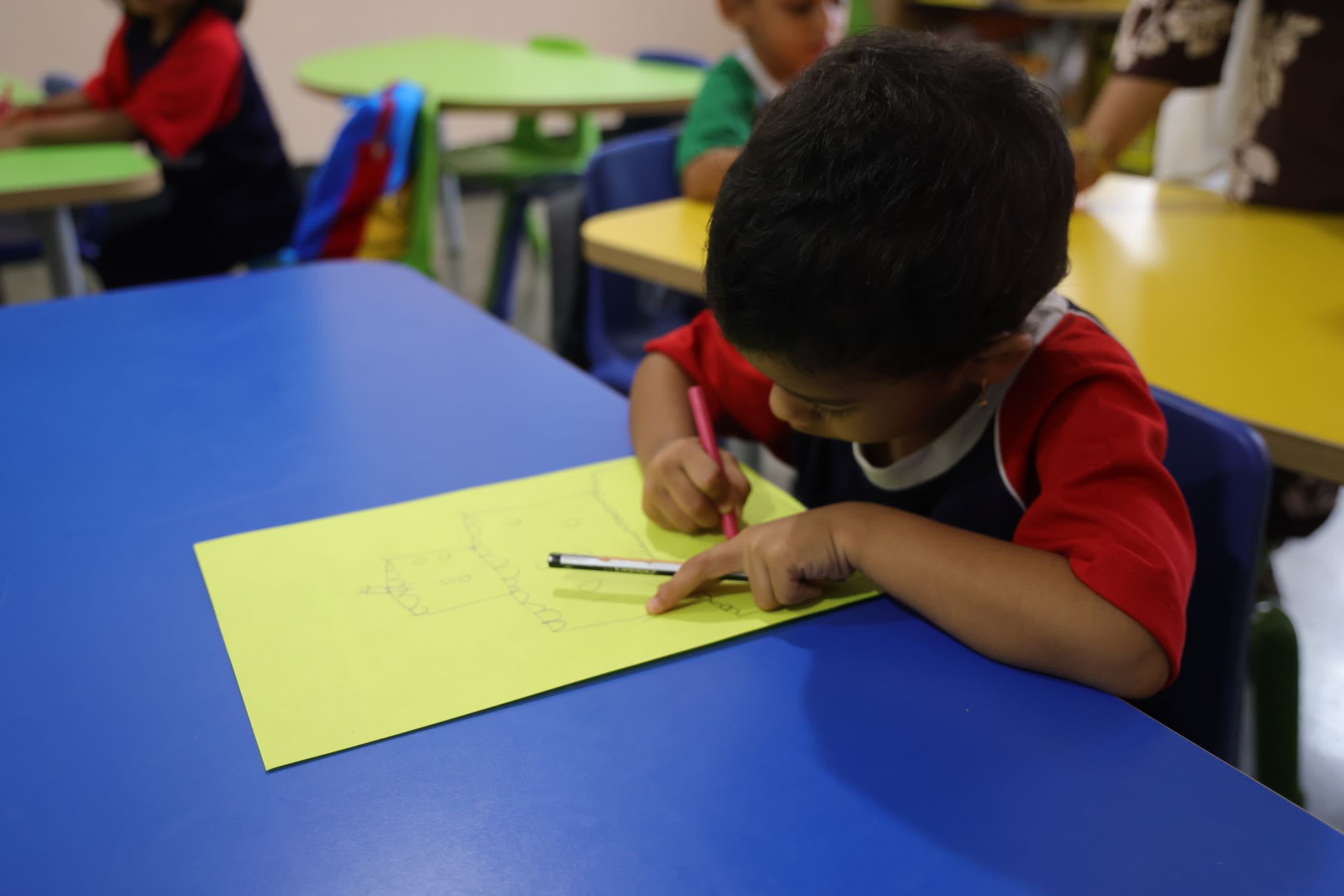 Inter-House Birthday Card Making Nursery, LKG & UKG