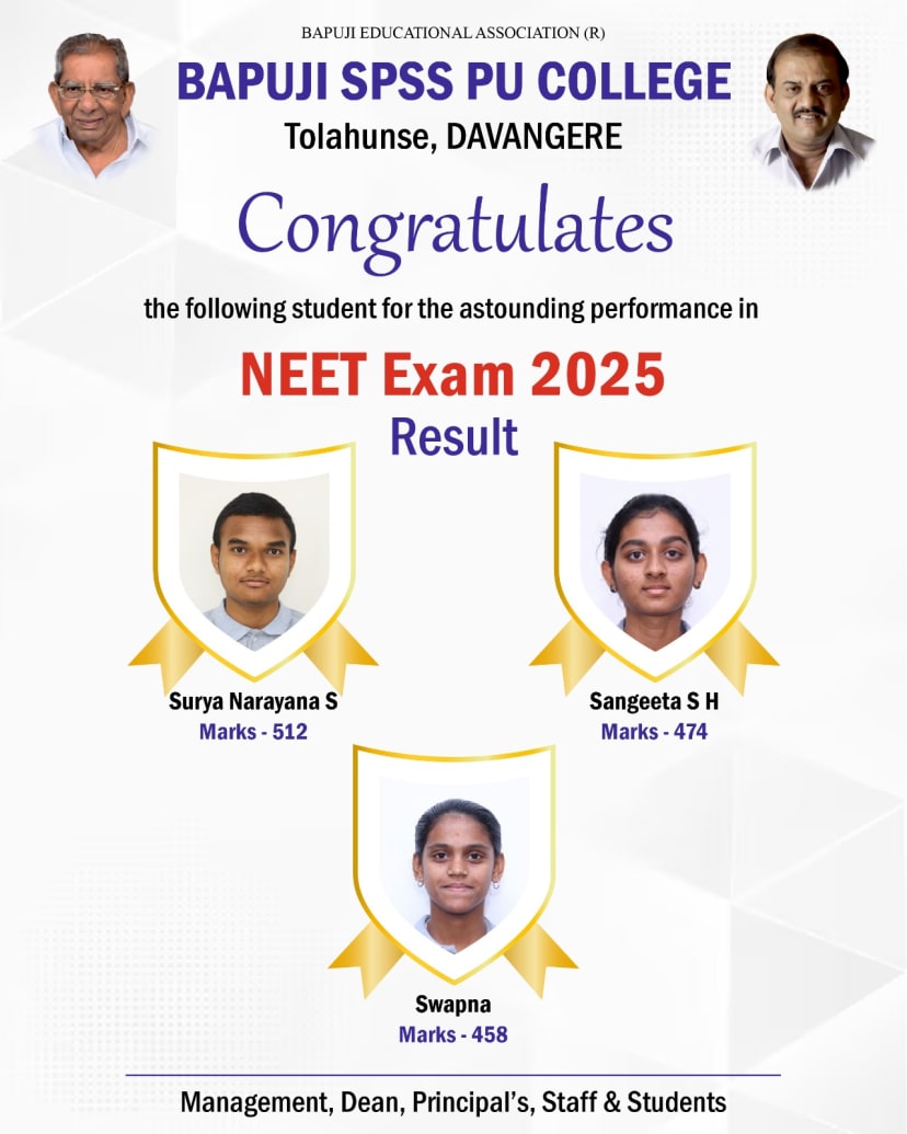 Achievements at Bapuji SPSS PU College