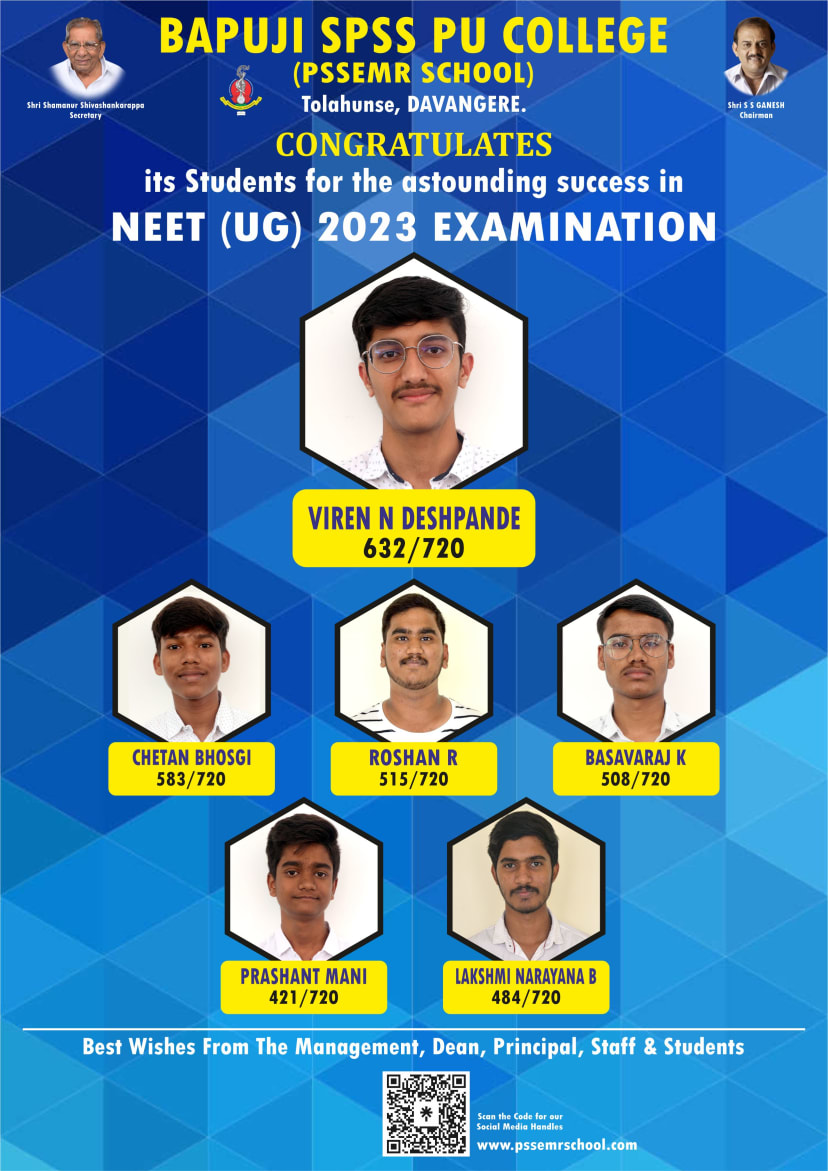 Our Past Result at Bapuji SPSS PU College