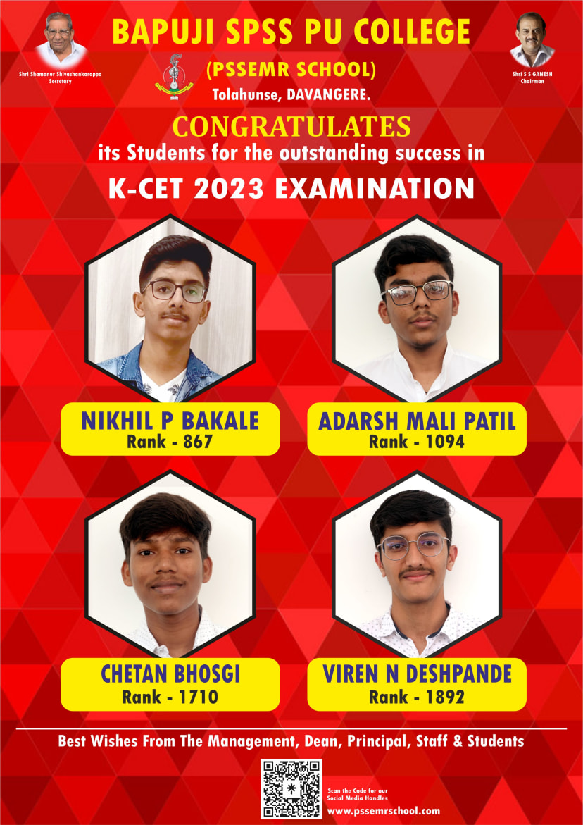 Our Past Result at Bapuji SPSS PU College
