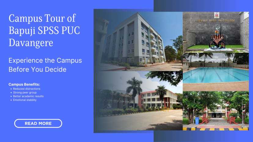 Campus Tour of Bapuji SPSS PUC Davangere