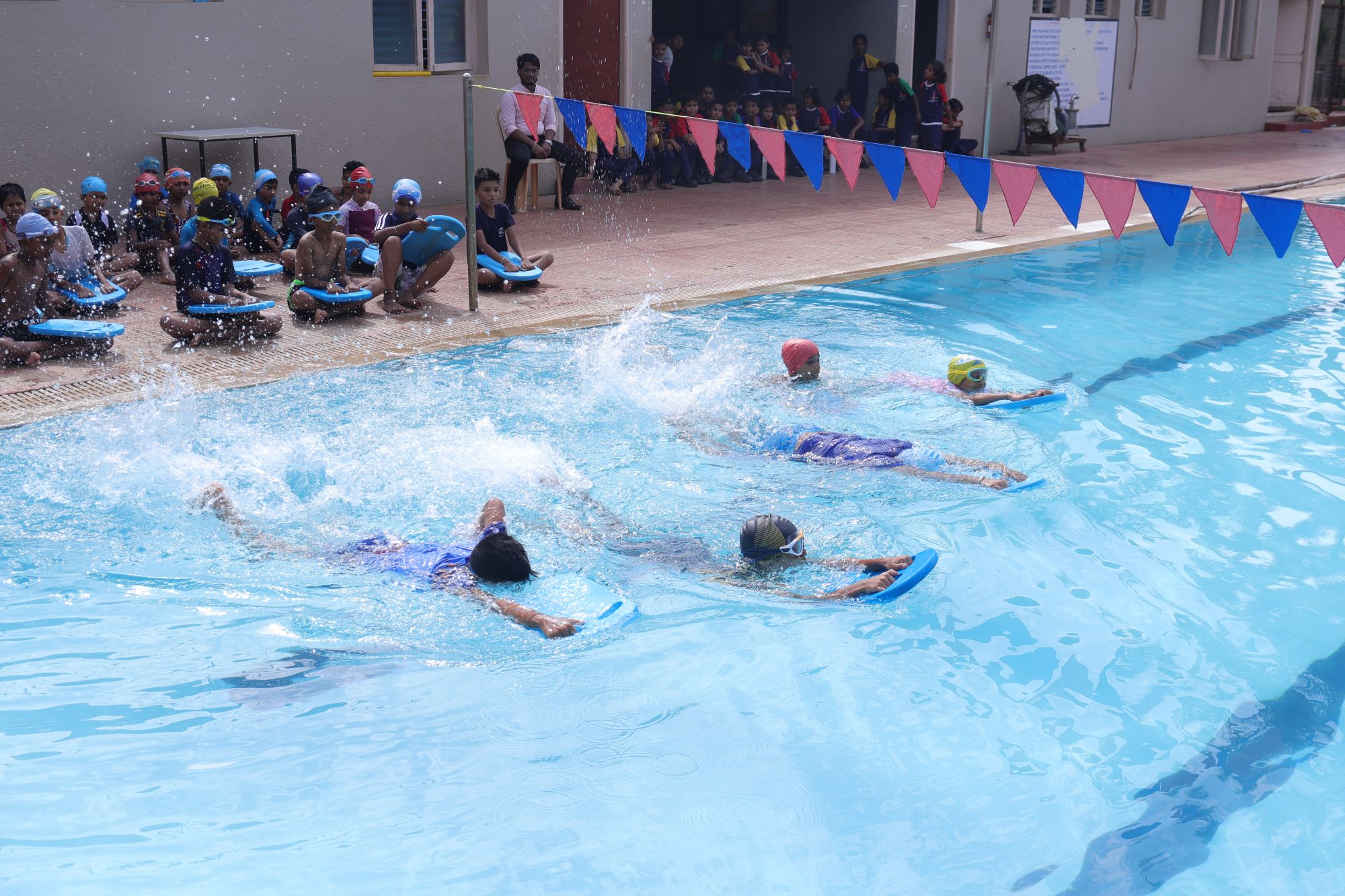 Inter-House Swimming Competition for students of Classes III to V