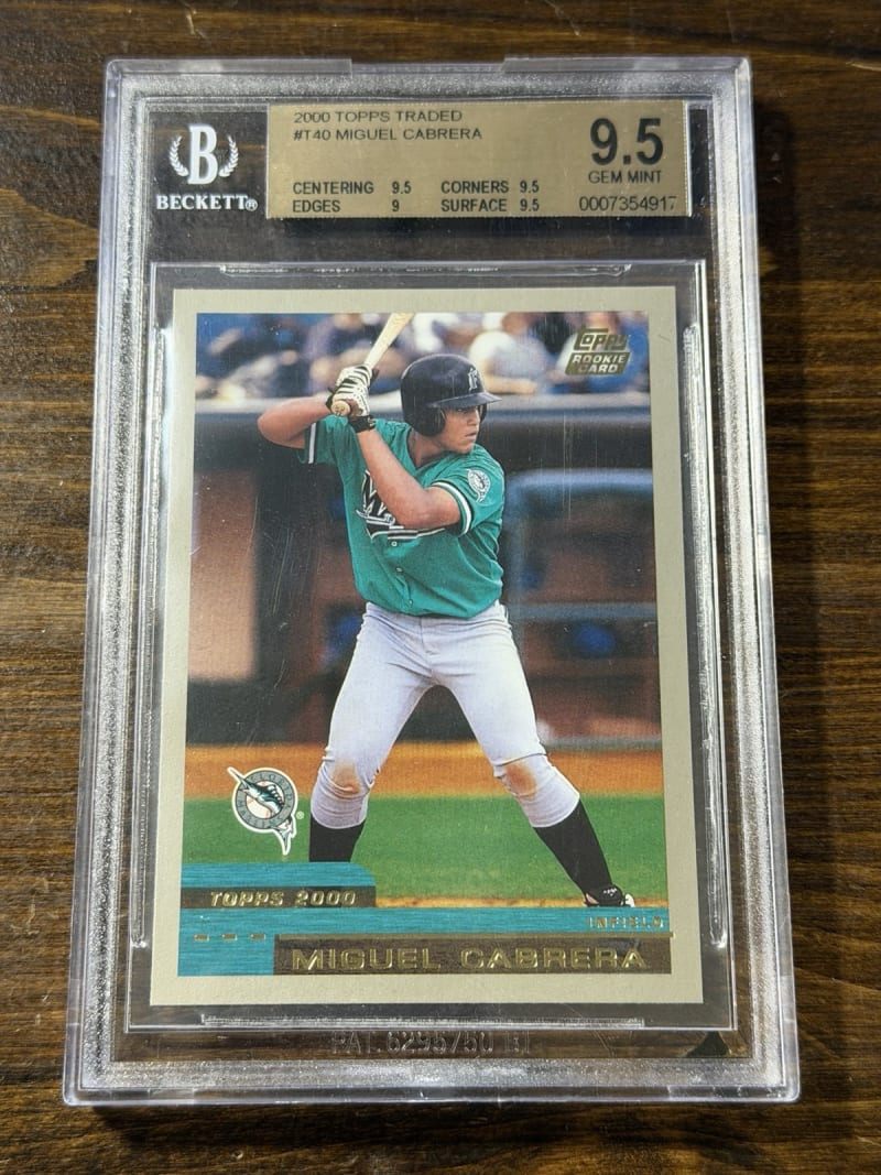 2000 Topps Traded Miguel Cabrera #T40 front