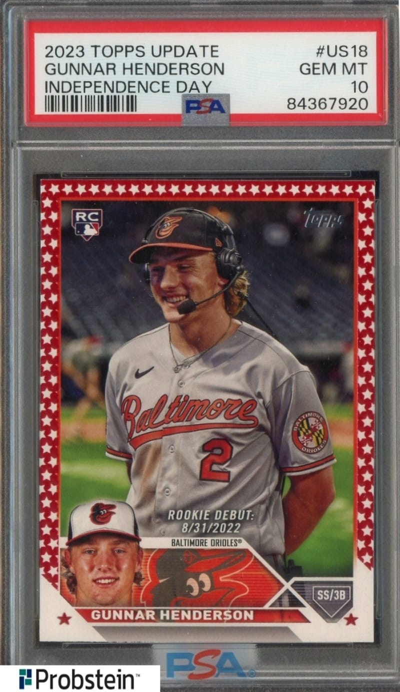 2023 Topps Update Gunnar Henderson #US18 front