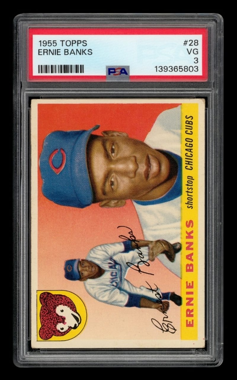 1955 Topps Ernie Banks #28 front