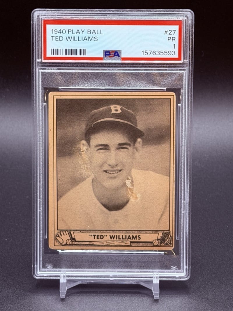 1940 Gum Inc. Play Ball Ted Williams #27 front