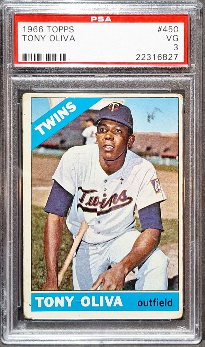 1966 Topps Tony Oliva #450 front