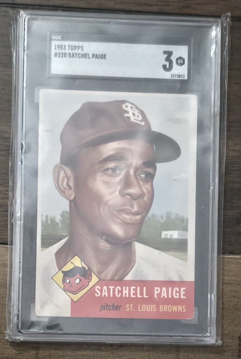 1953 Topps Satchel Paige #220 front