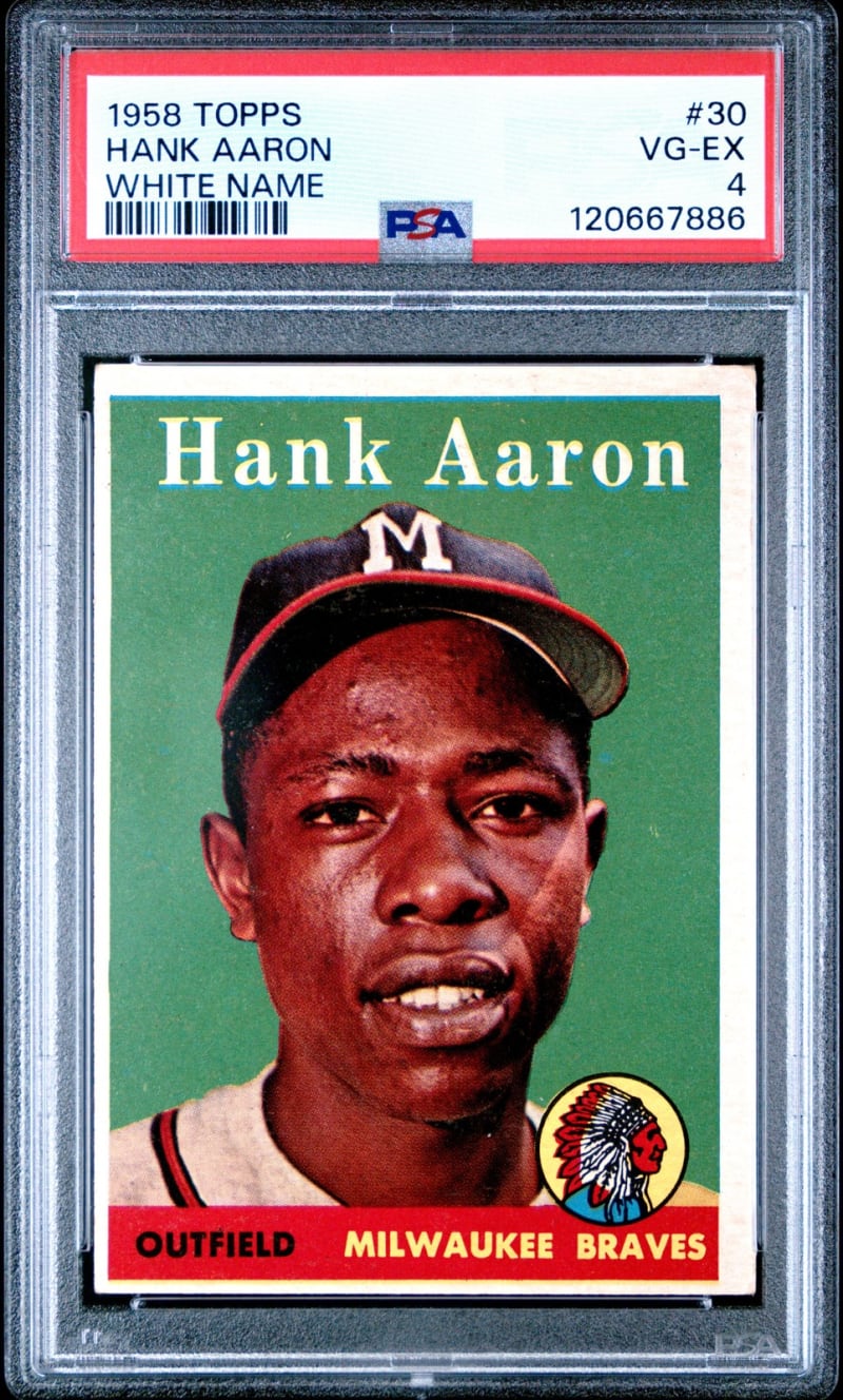 1958 Topps Hank Aaron #30 front