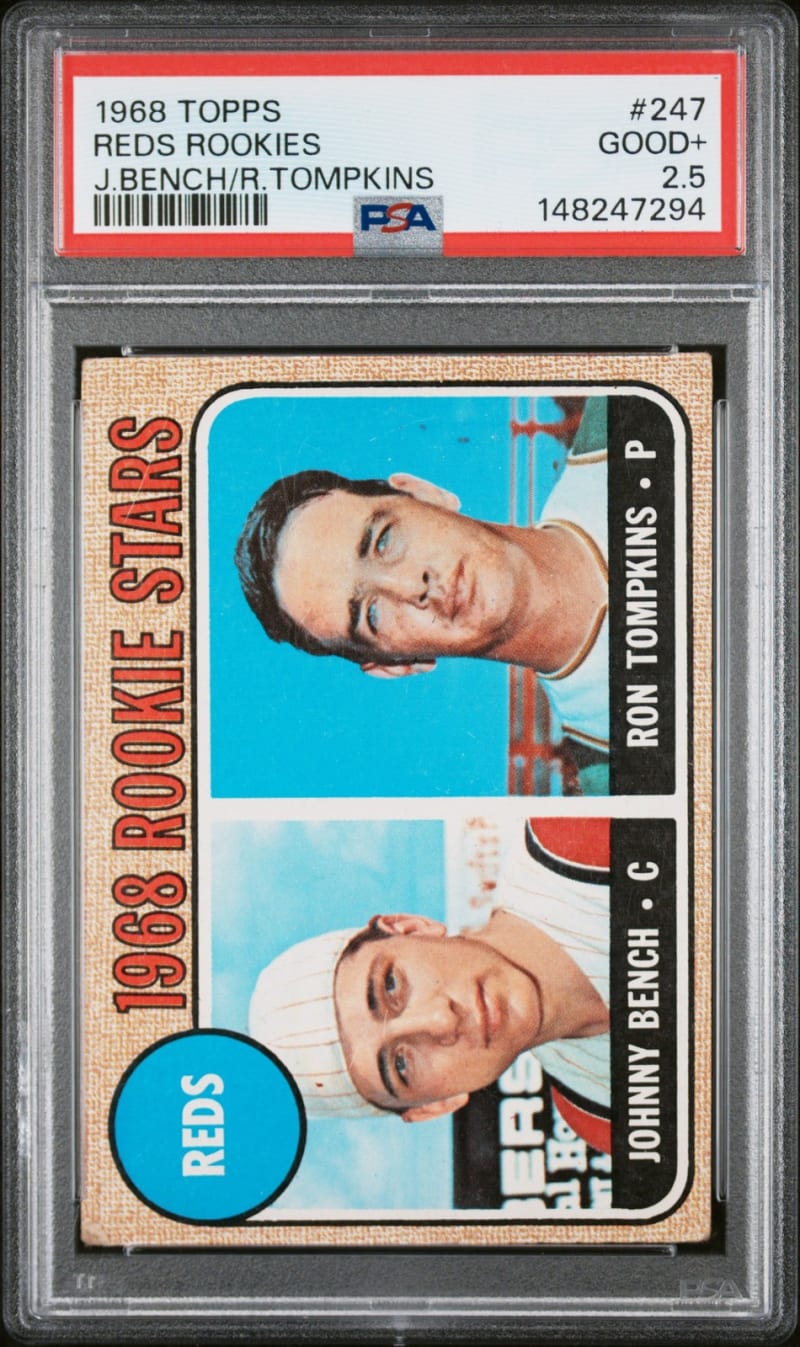 1968 Topps Johnny Bench #247 front