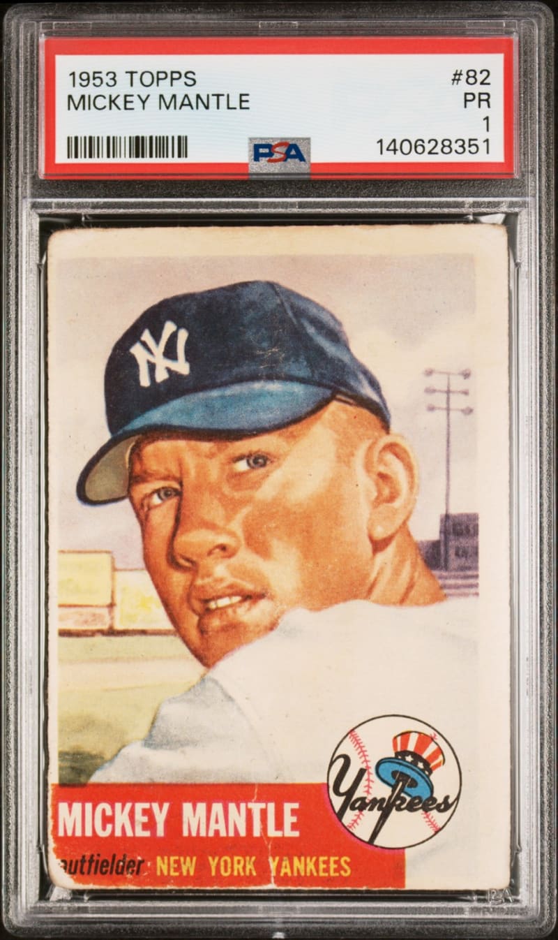 1953 Topps Mickey Mantle #82 front
