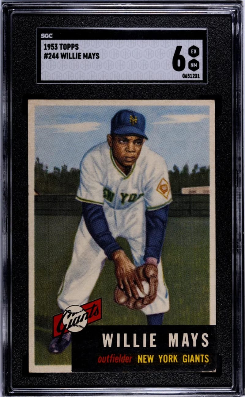 1953 Topps Willie Mays #244 front