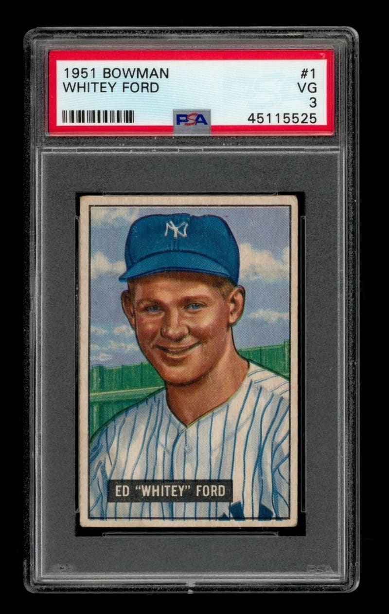 1951 Bowman Whitey Ford #1 front