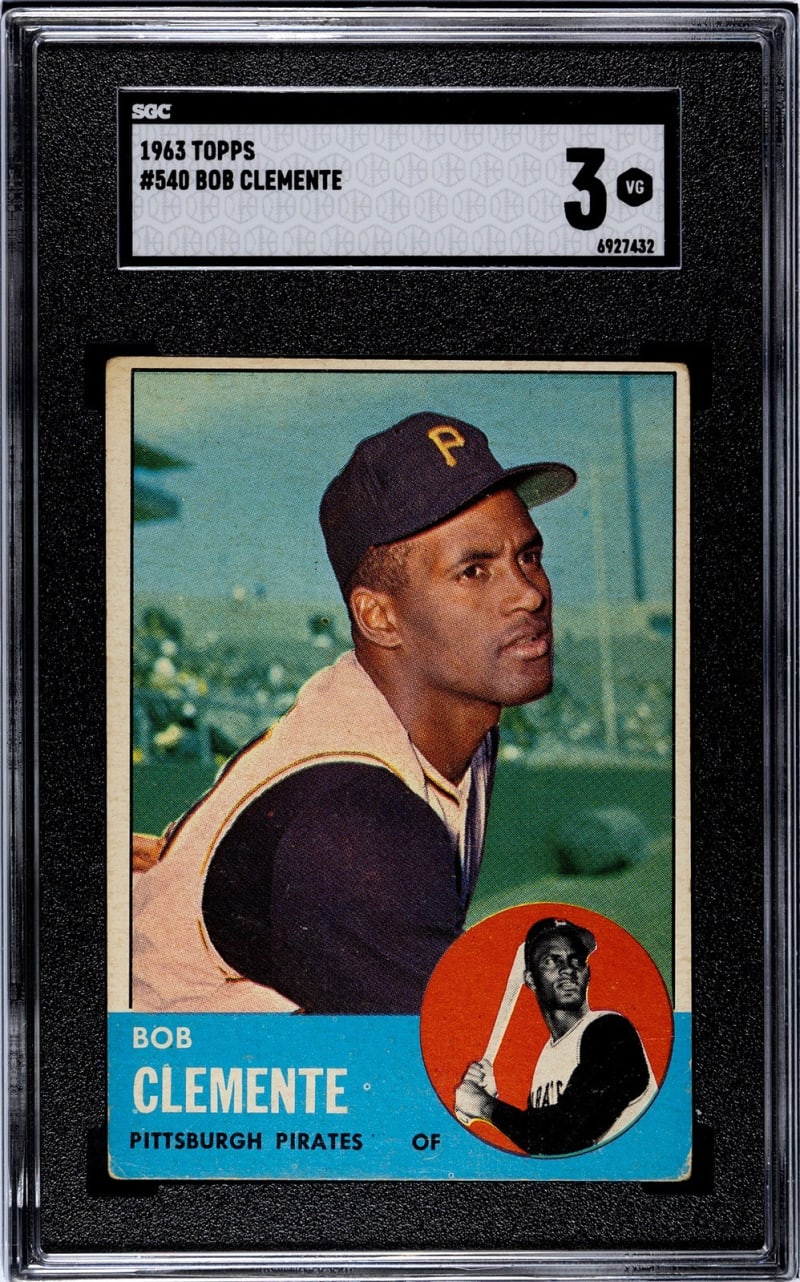 1963 Topps Roberto Clemente #540 front