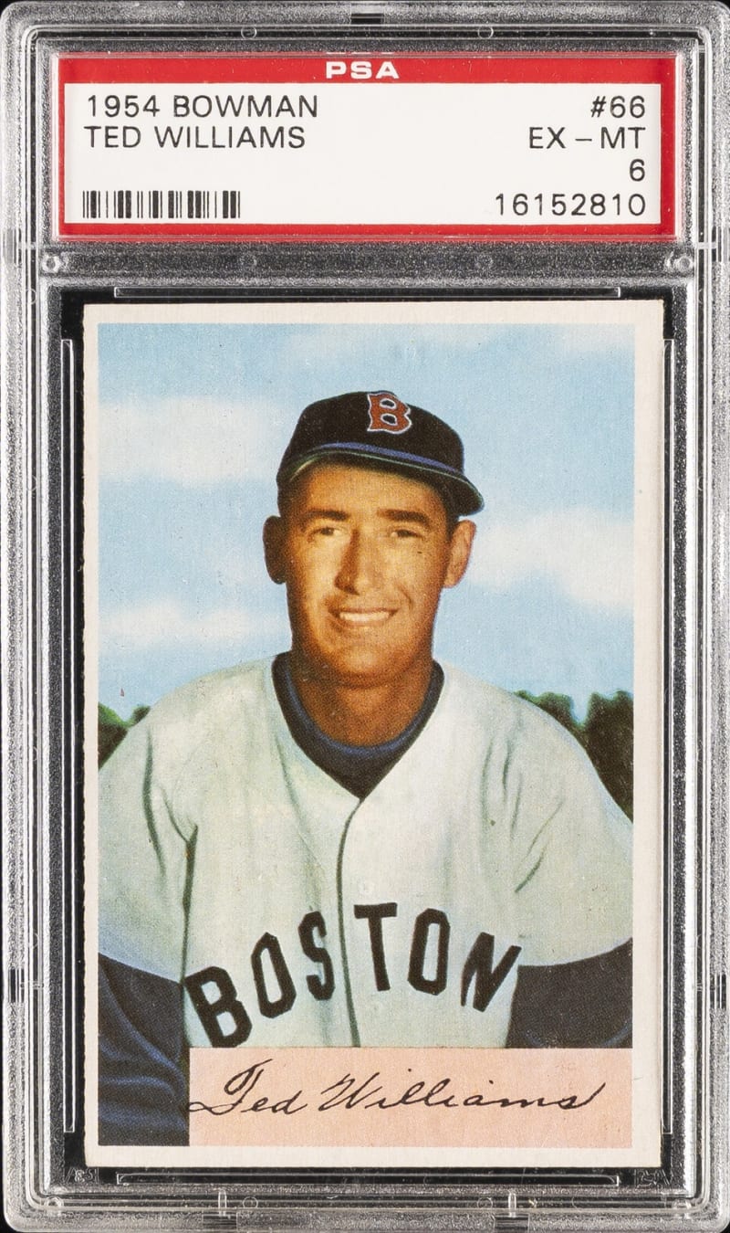 1954 Bowman Ted Williams #66 front