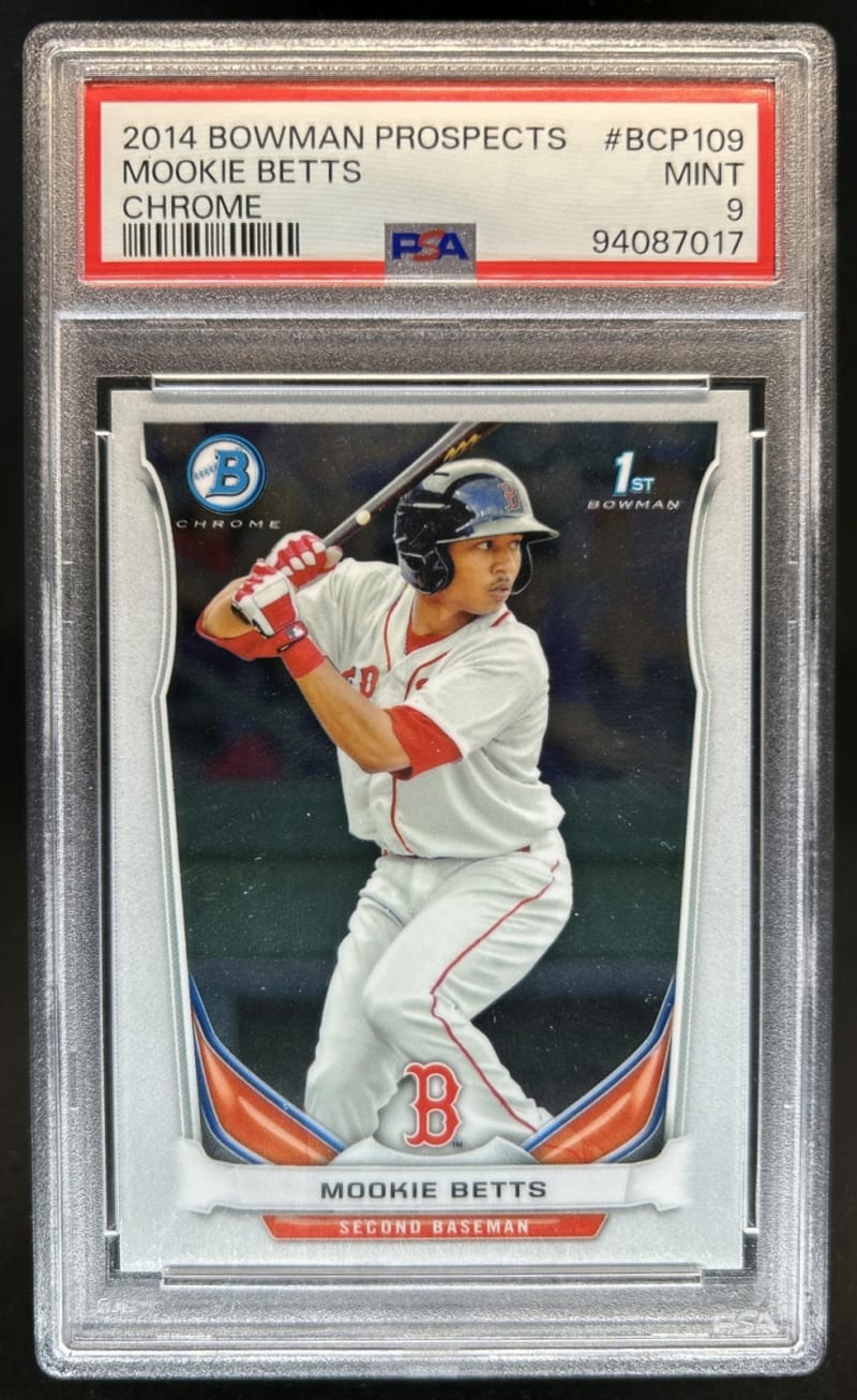 2014 Bowman Chrome Mookie Betts #BCP109 front