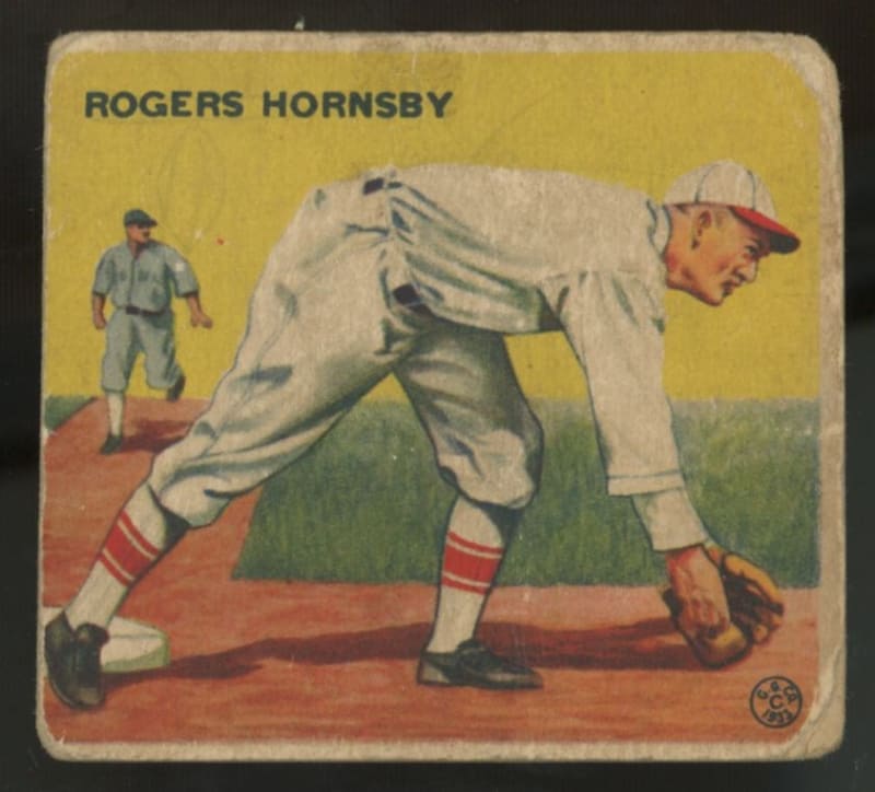 1933 Goudey Rogers Hornsby #119 front