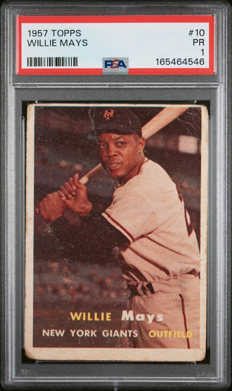 1957 Topps Willie Mays #10 front