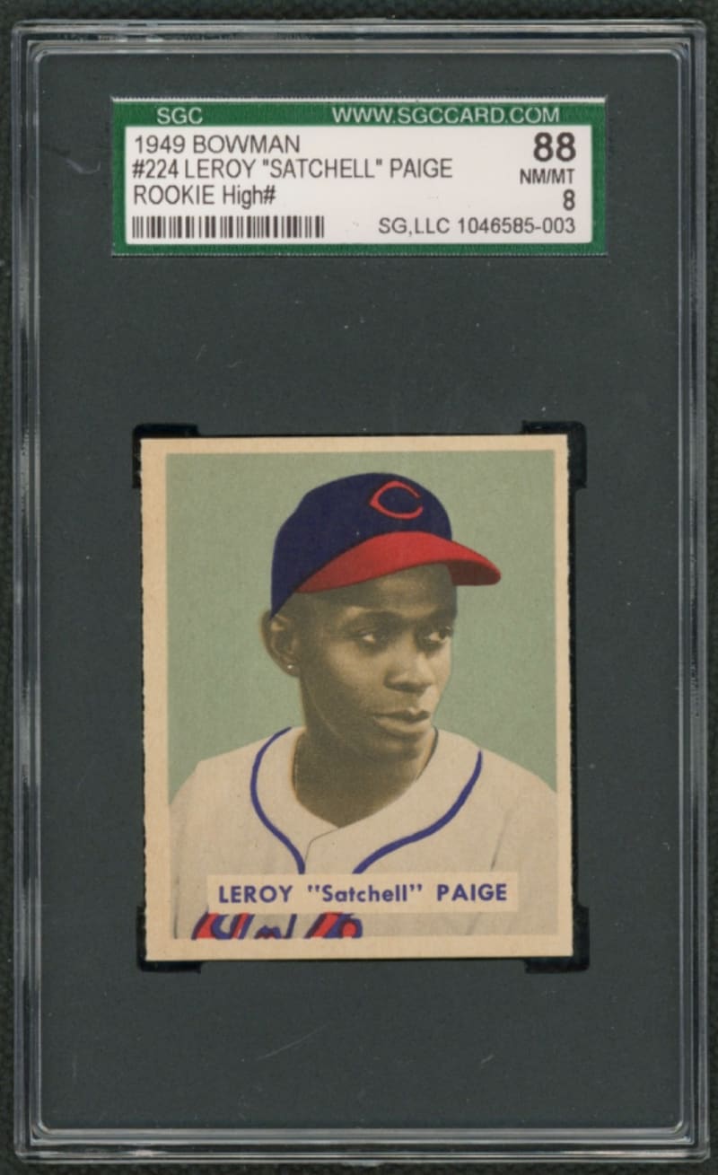 1949 Bowman Satchel Paige #224 front