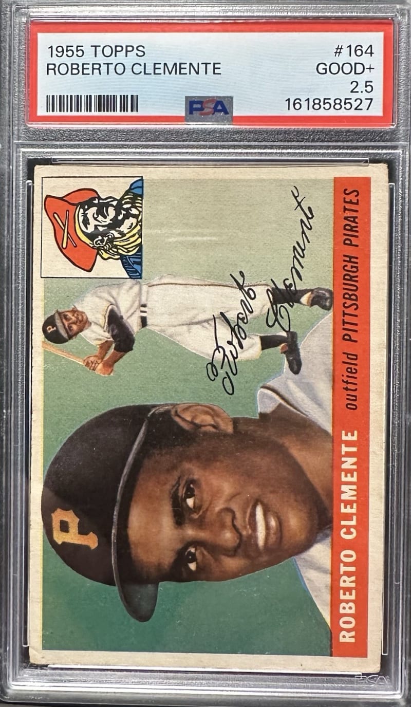 1955 Topps Roberto Clemente #164 front