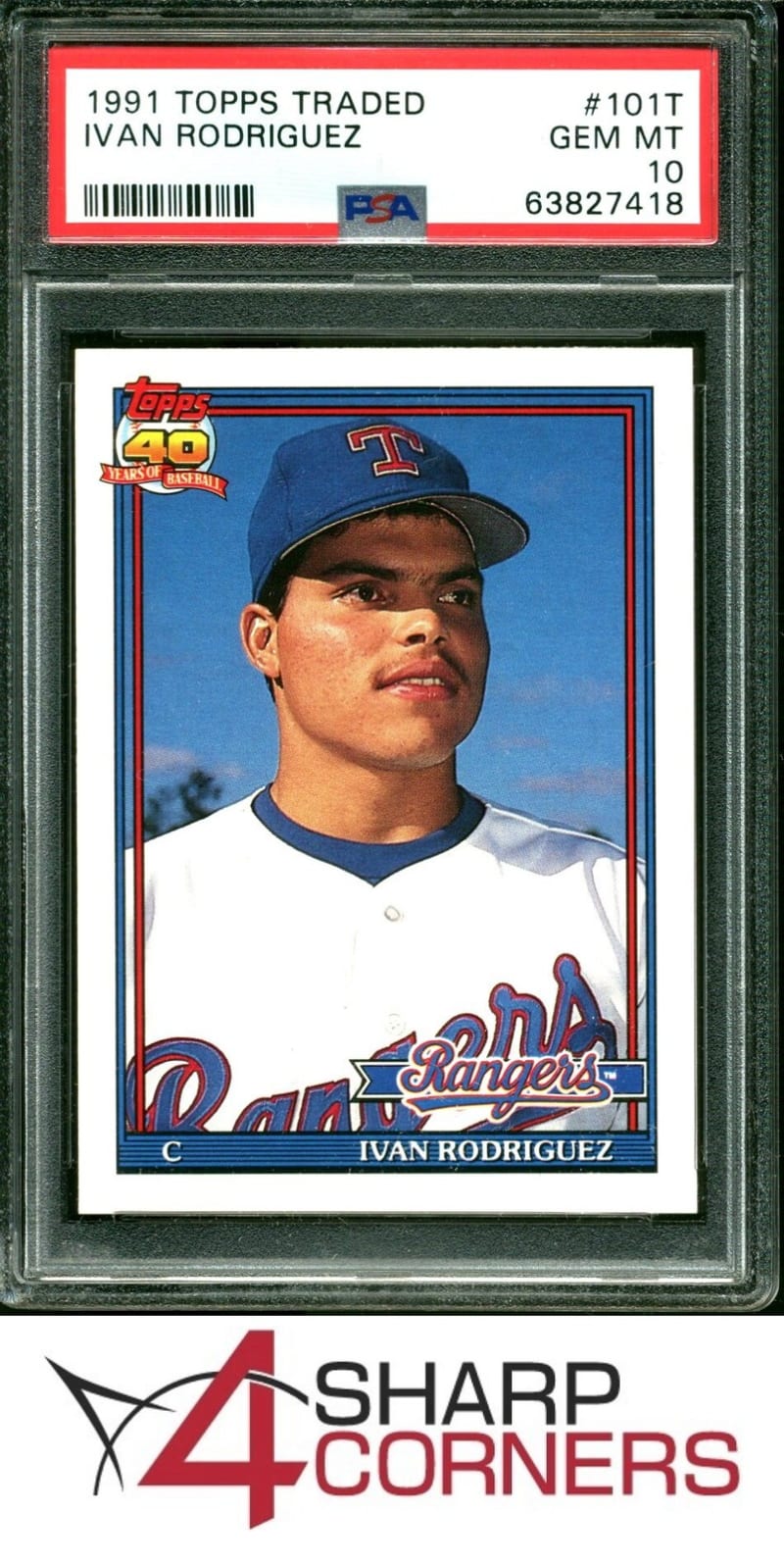 1991 Topps Traded Ivan Rodriguez #101T front
