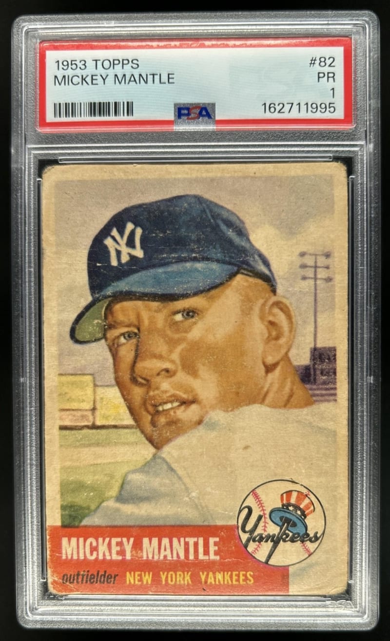 1953 Topps Mickey Mantle #82 front