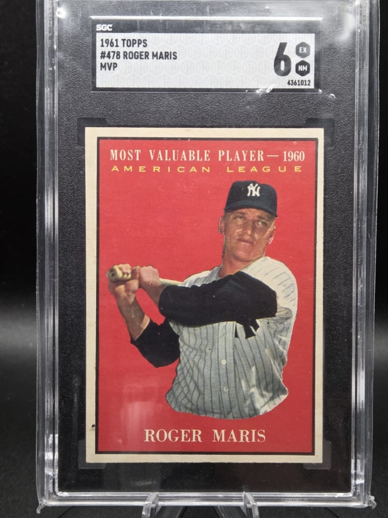 1961 Topps Roger Maris #478 front