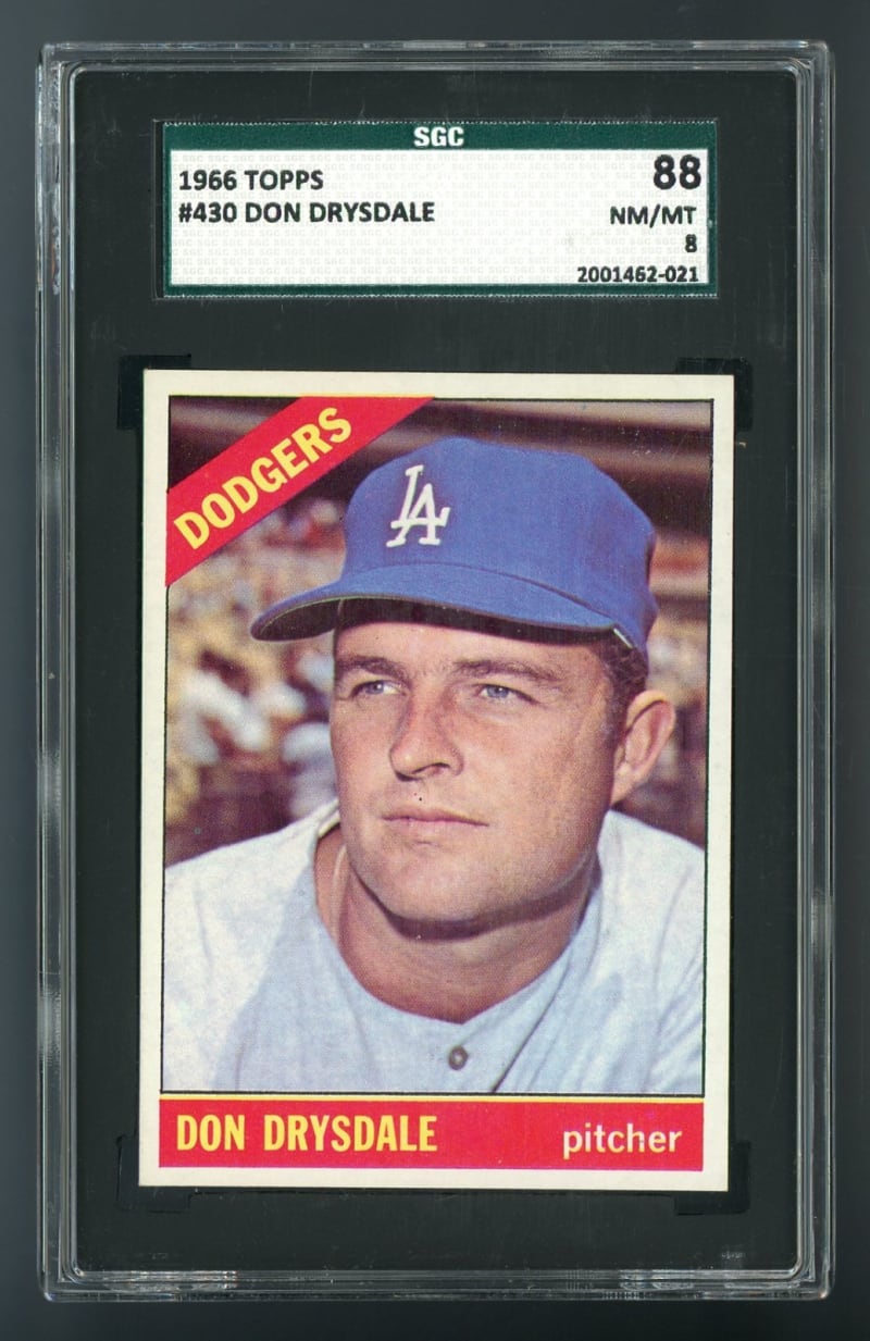 1966 Topps Don Drysdale #430 front