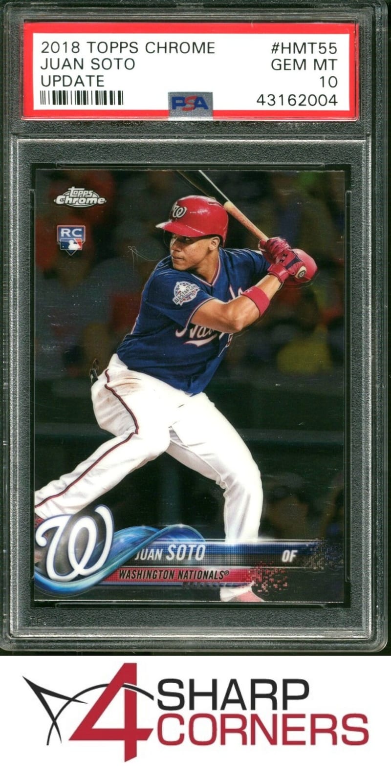 2018 Topps Chrome Update Juan Soto #HMT55 front