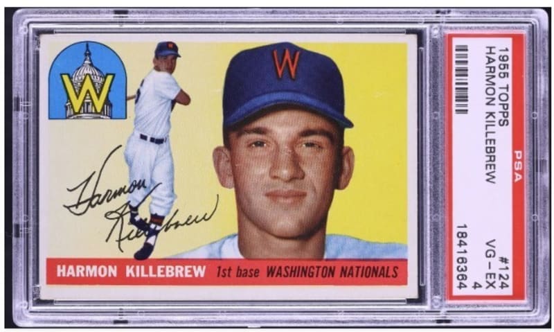 1955 Topps Harmon Killebrew #124 front