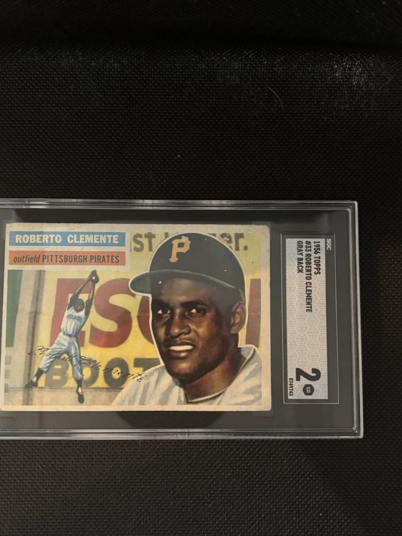 1956 Topps Roberto Clemente #33 front