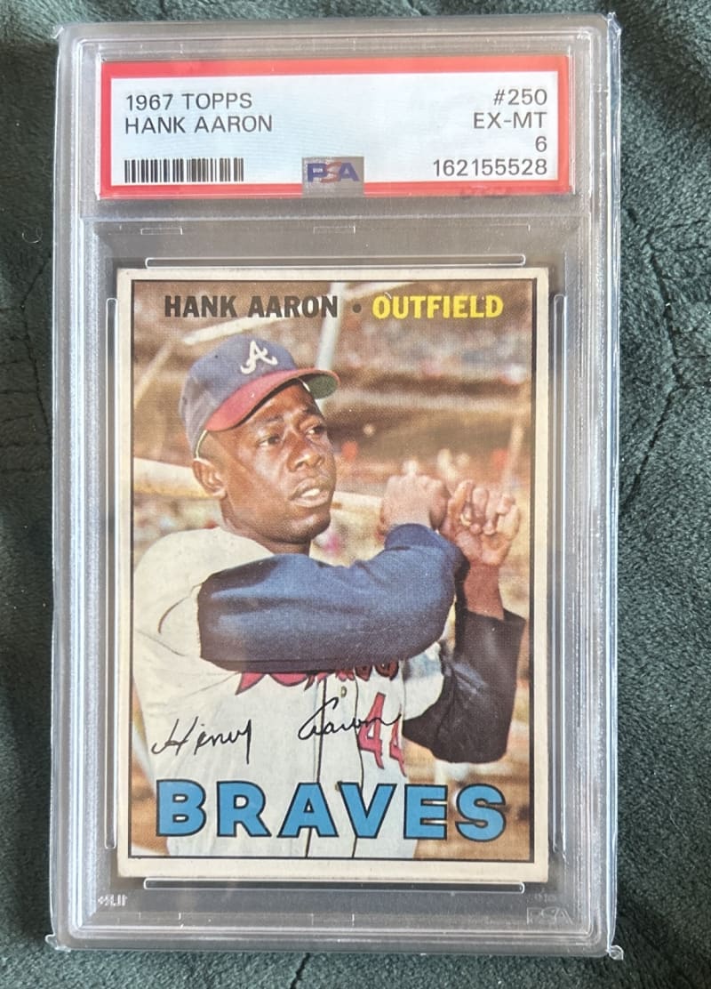 1967 Topps Hank Aaron #250 front