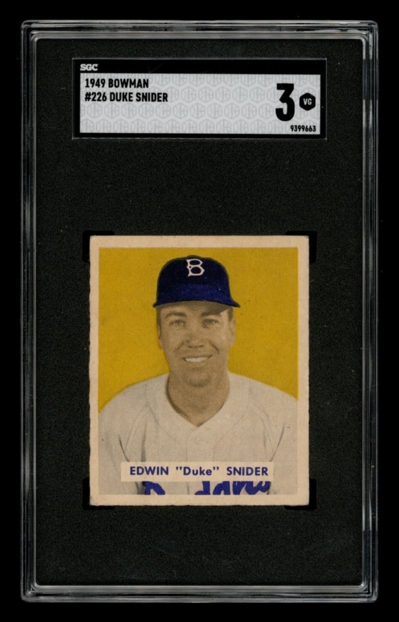 1949 Bowman Duke Snider #226 front