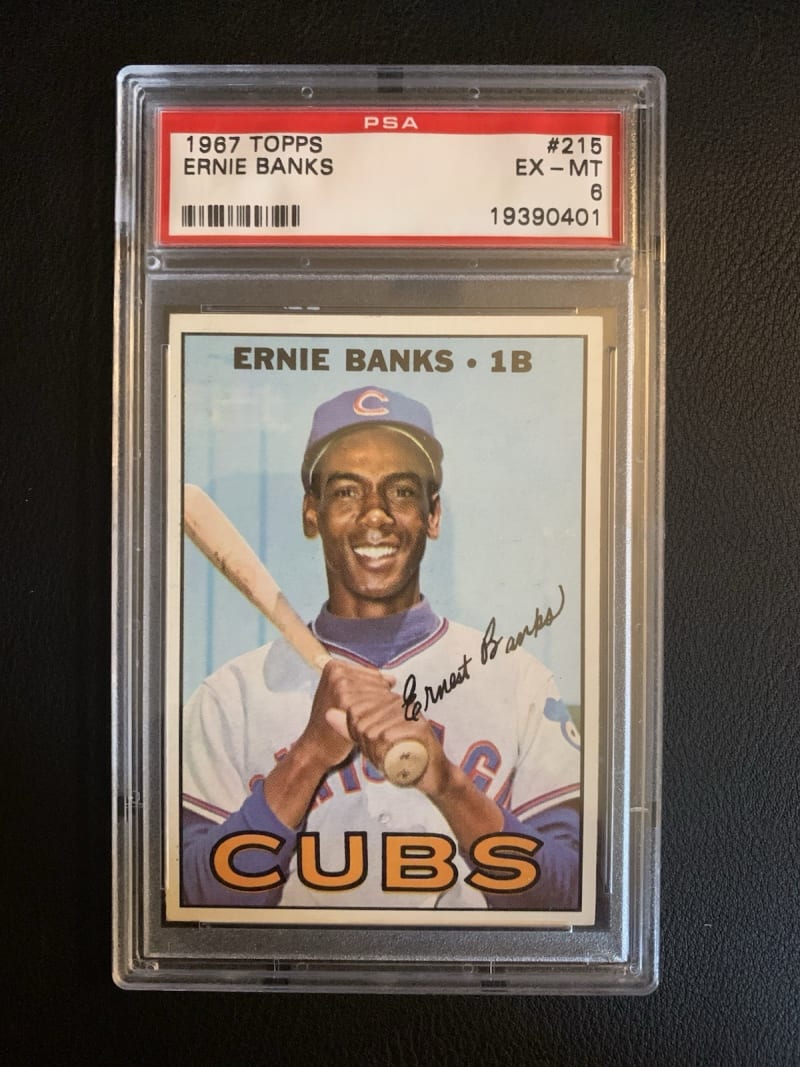 1967 Topps Ernie Banks #215 front