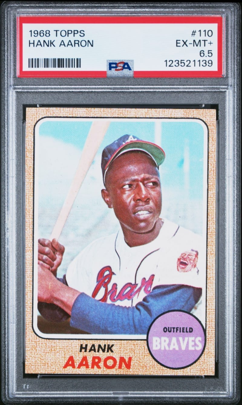 1968 Topps Hank Aaron #110 front