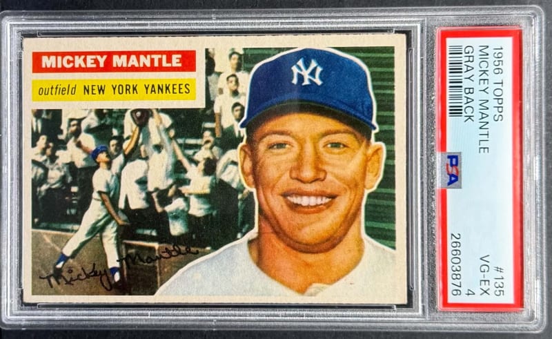 1956 Topps Mickey Mantle #135 front
