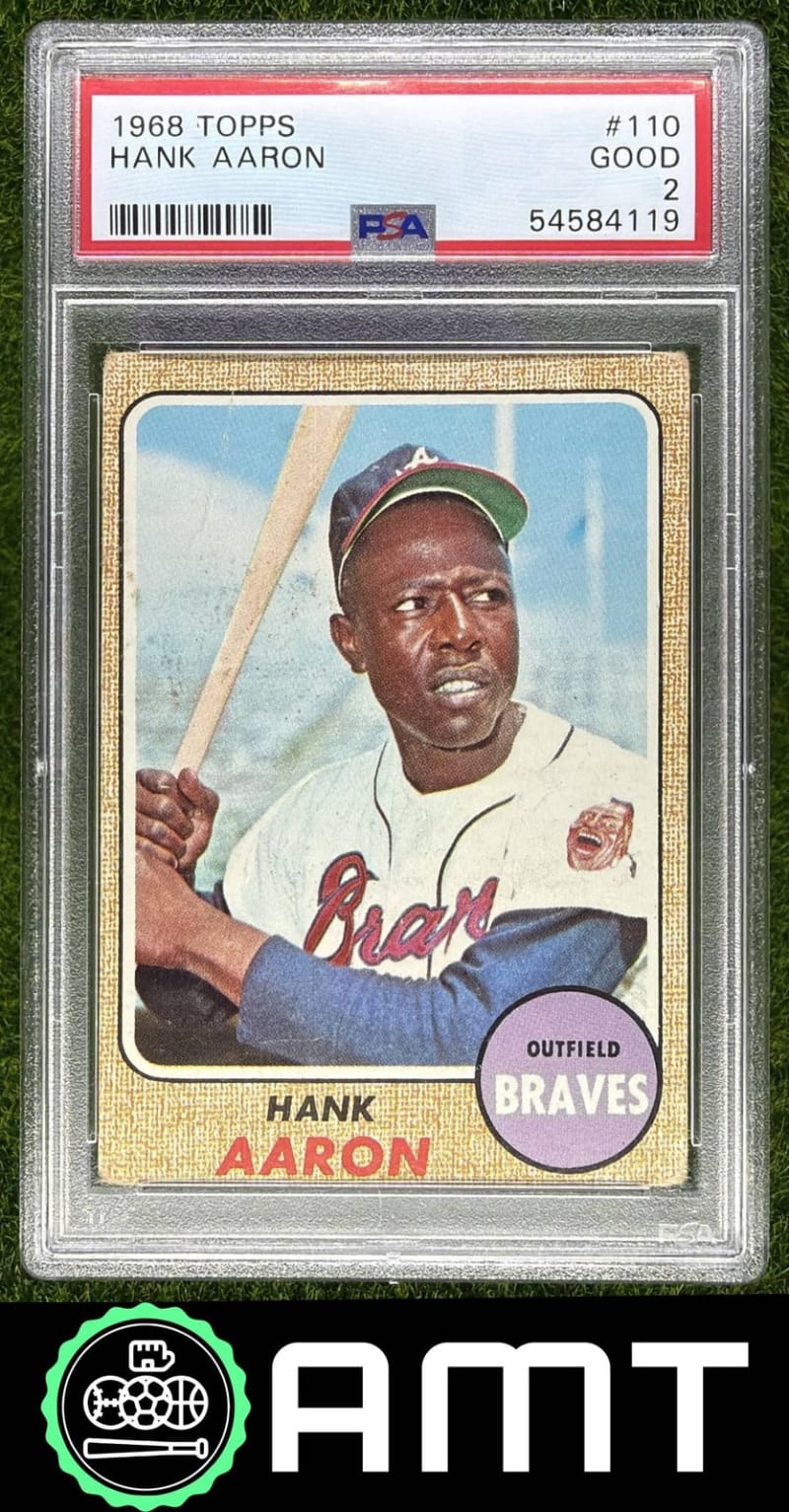 1968 Topps Hank Aaron #110 front
