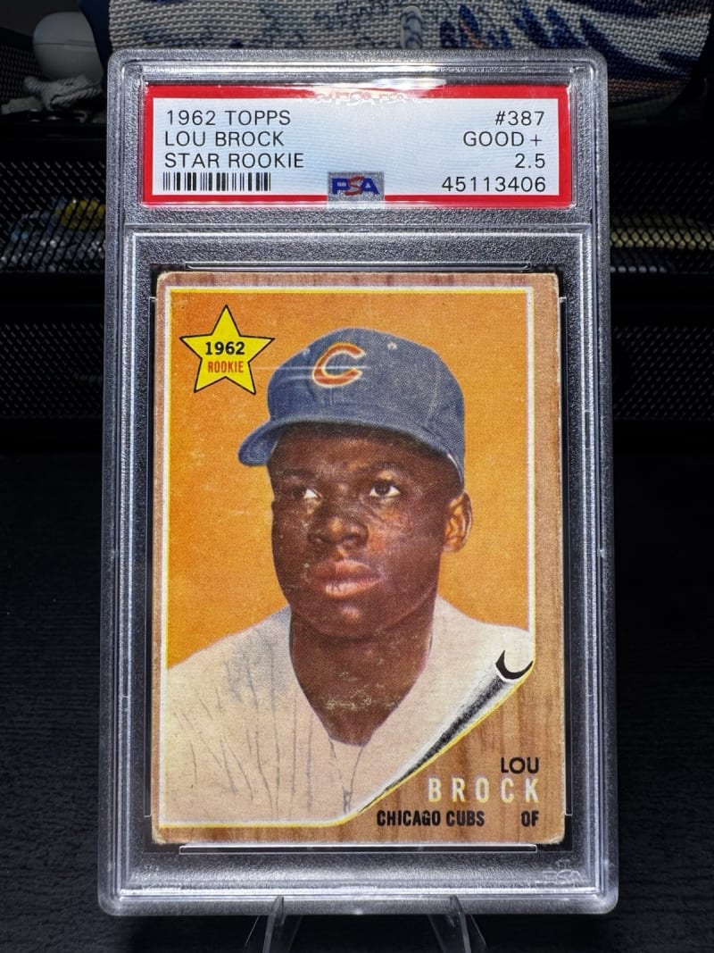 1962 Topps Lou Brock #387 front