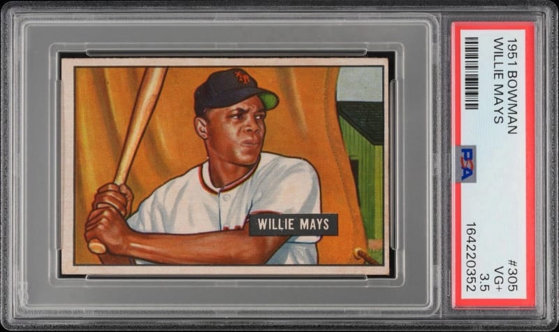1951 Bowman Willie Mays #305 front