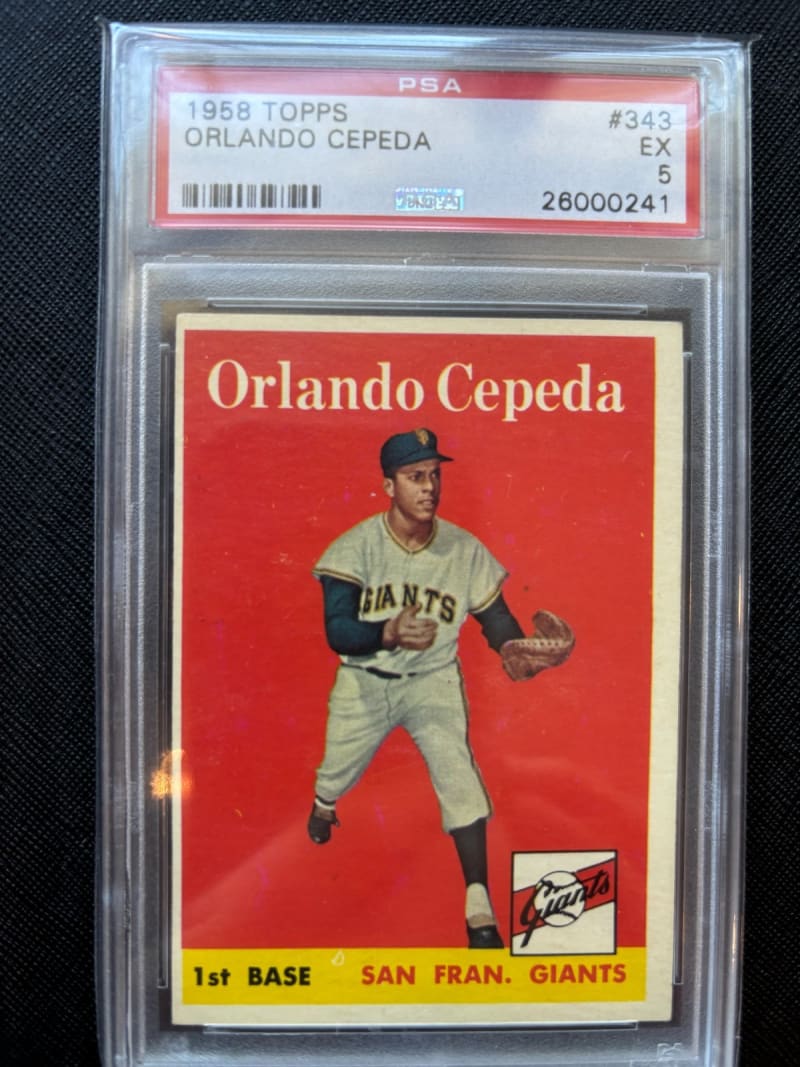 1958 Topps Orlando Cepeda #343 front