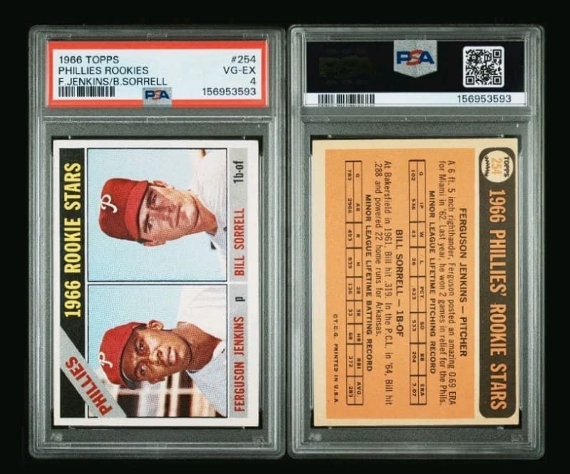 1966 Topps Ferguson Jenkins #254 front