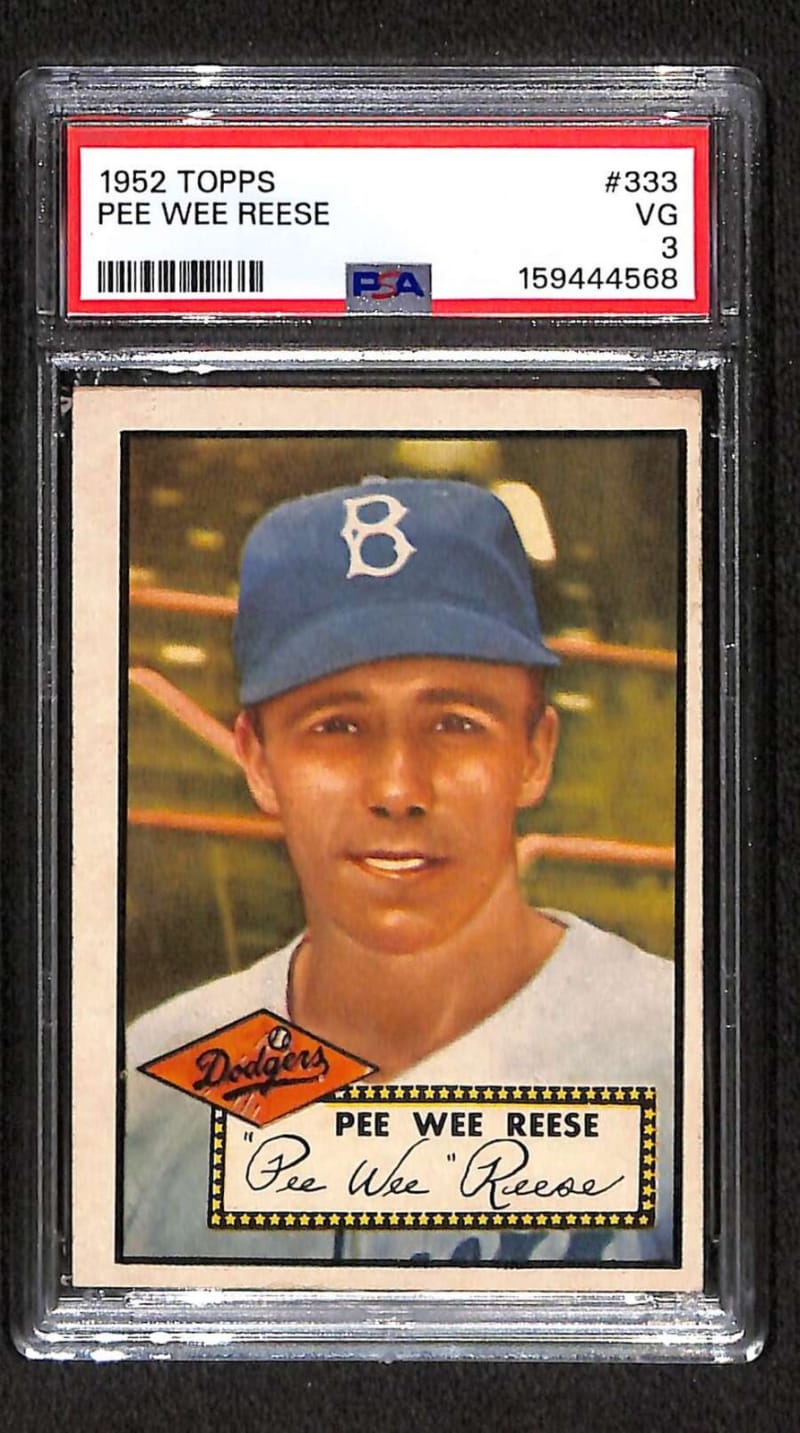 1952 Topps Pee Wee Reese #333 front