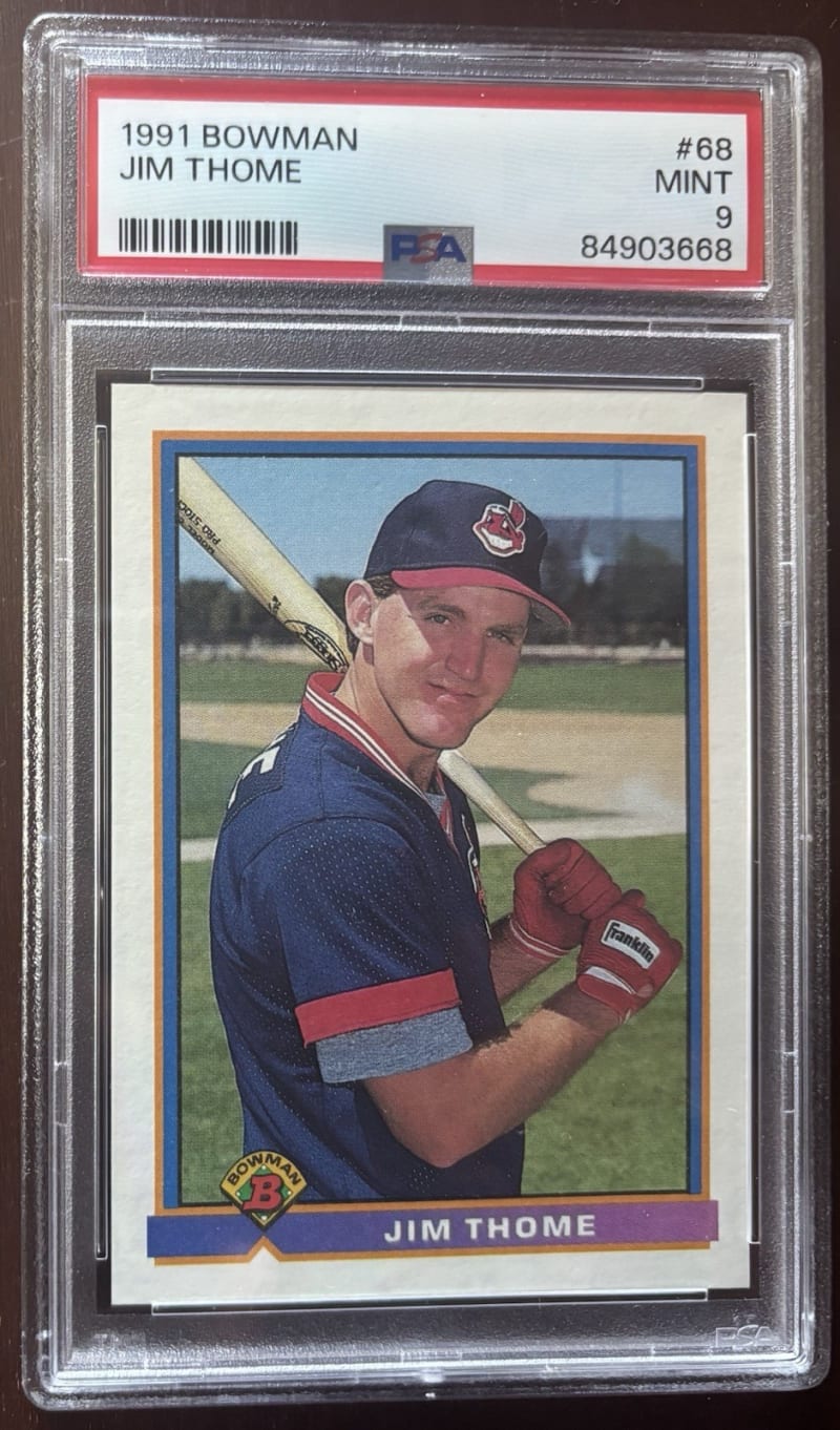 1991 Bowman Jim Thome #68 front