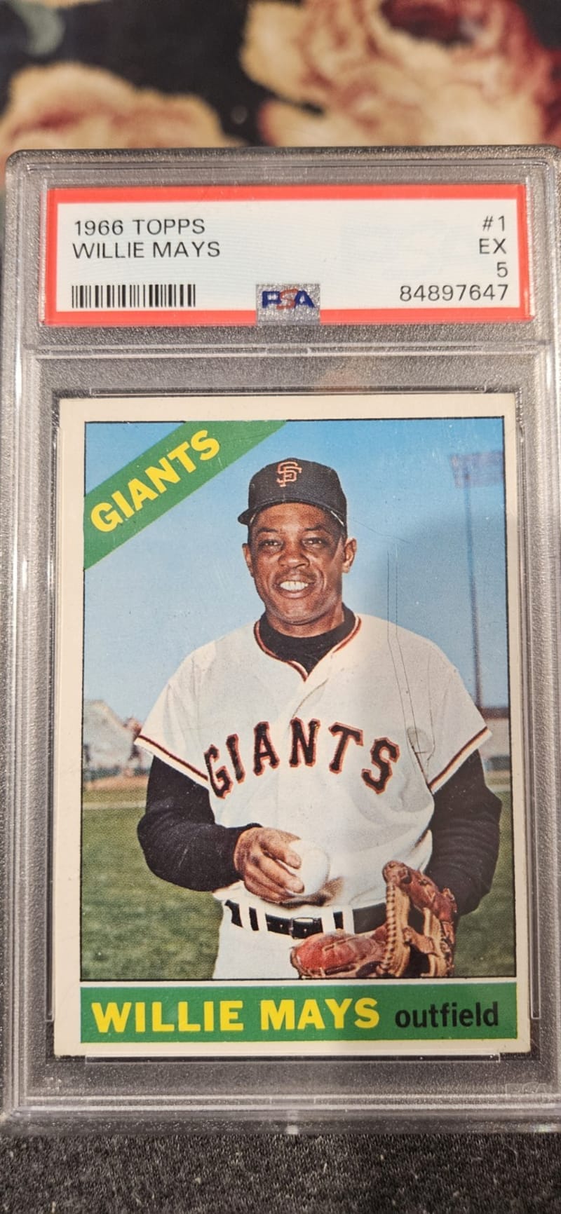 1966 Topps Willie Mays #1 front